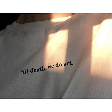 Til Death We Do Art Tumblr T-Shirt