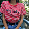 90's Baby Red Striped T-shirt