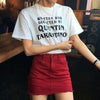 Written And Directed by Quentin Tarantino Letters T-shirt